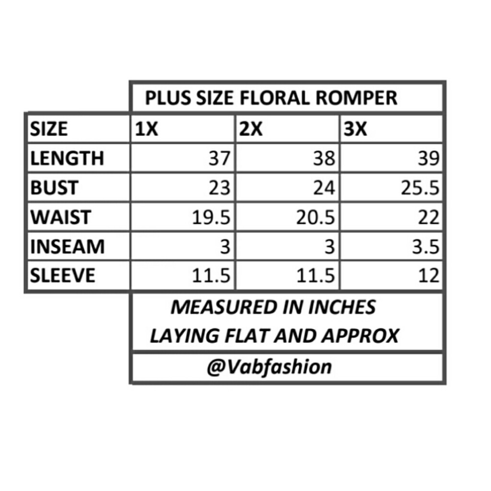 Last 1! 1XL!  PLUS SIZE PRINTED BLUE AND IVORY ROMPER! - Picture 4 of 4